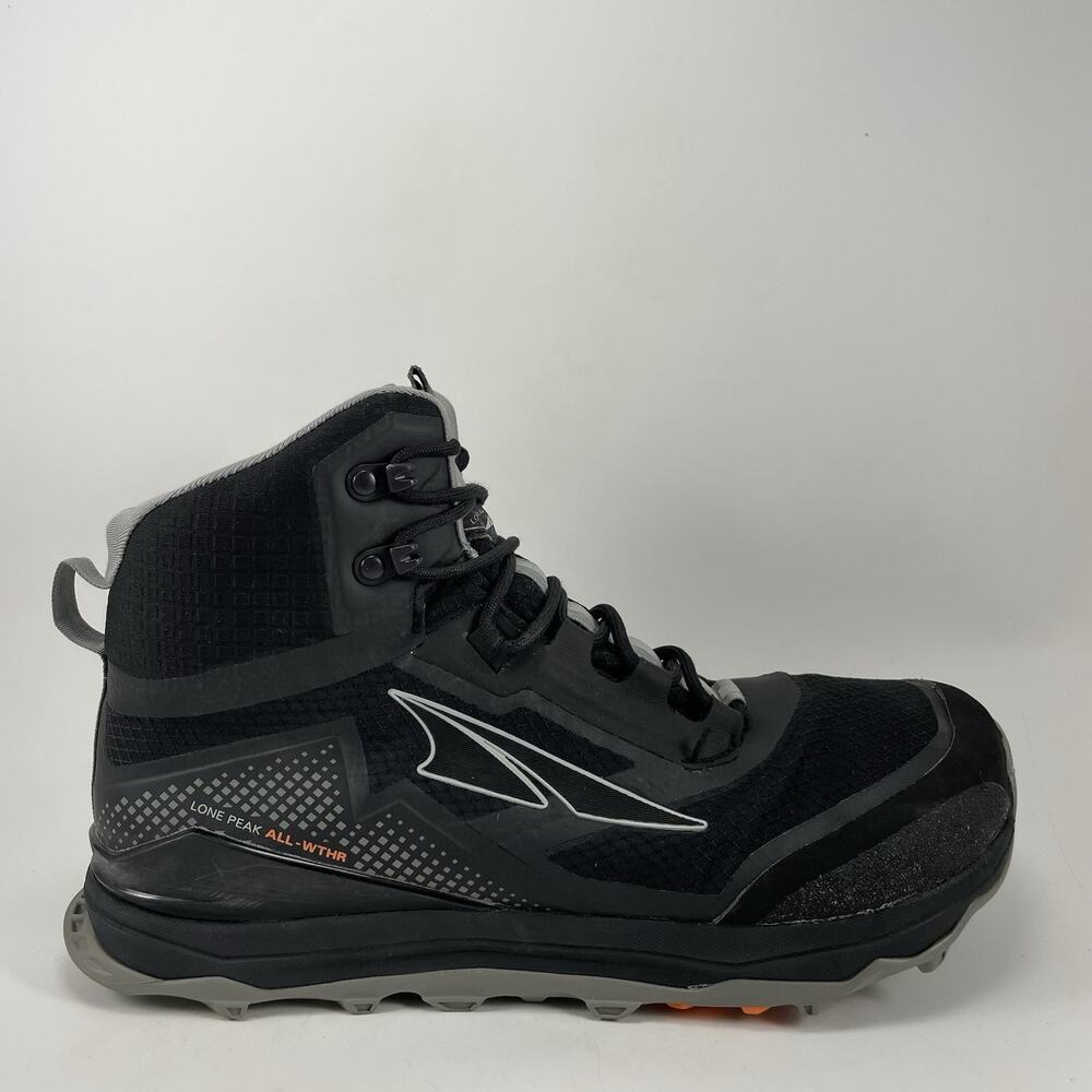 Altra All-Weather Mid Trail Hiking Boots Mens Size 9 Black/Gray Waterproof